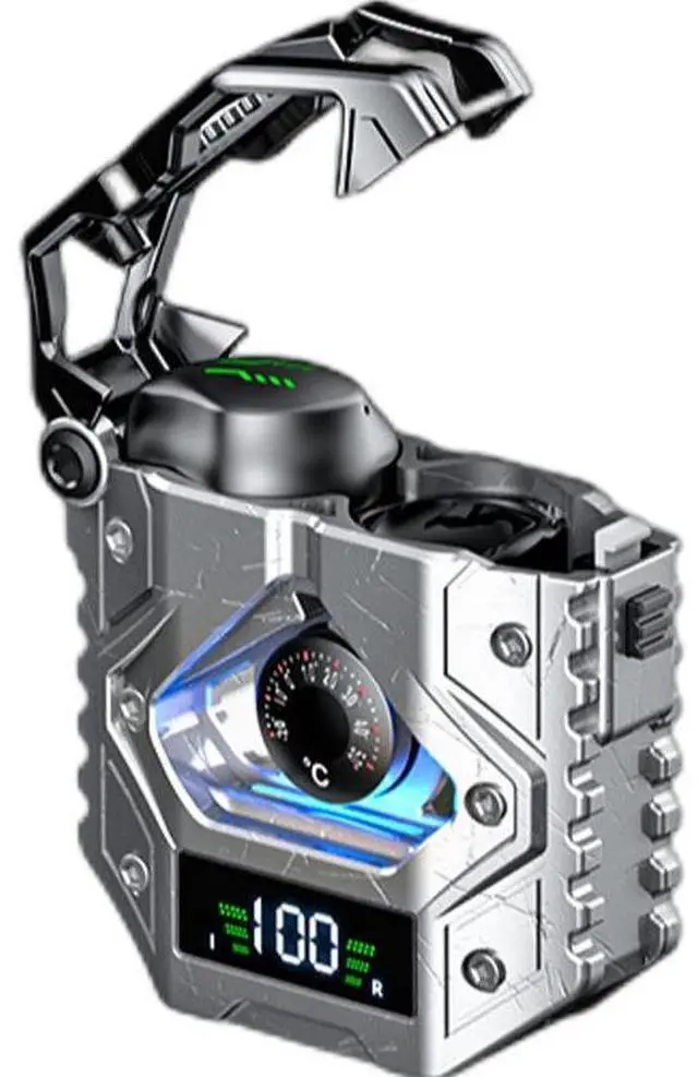 Main image of The new H9 Bluetooth wireless headphones feature noise-cancelling, electronic display technology, machine feel, armor style, long battery life, and cross-border gaming and music experience