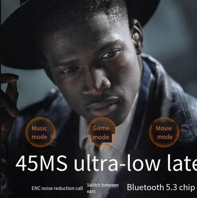 Alt view image 3 of 4 - The new H9 Bluetooth wireless headphones feature noise-cancelling, electronic display technology, machine feel, armor style, long battery life, and cross-border gaming and music experience
