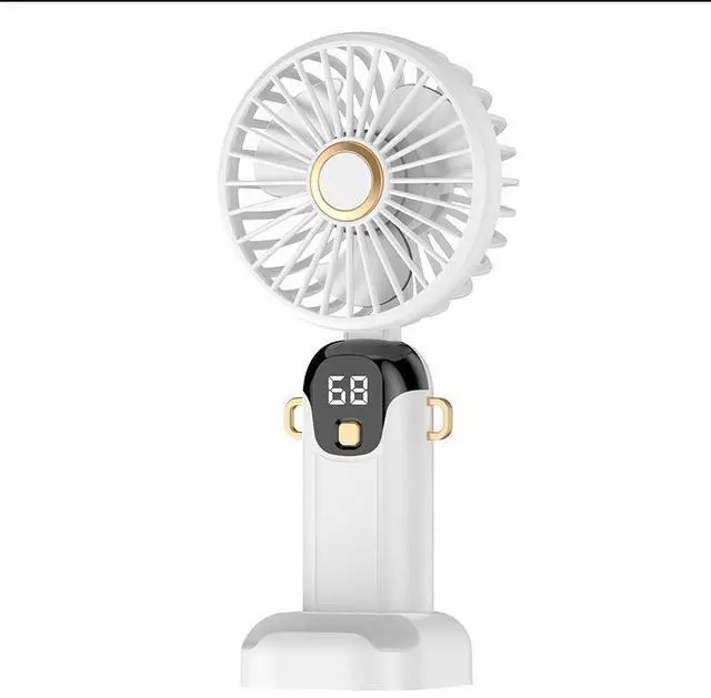 Main image of 2025 New handheld folding mini fan, mini mini cooling air conditioner, office desktop electric fan, portable