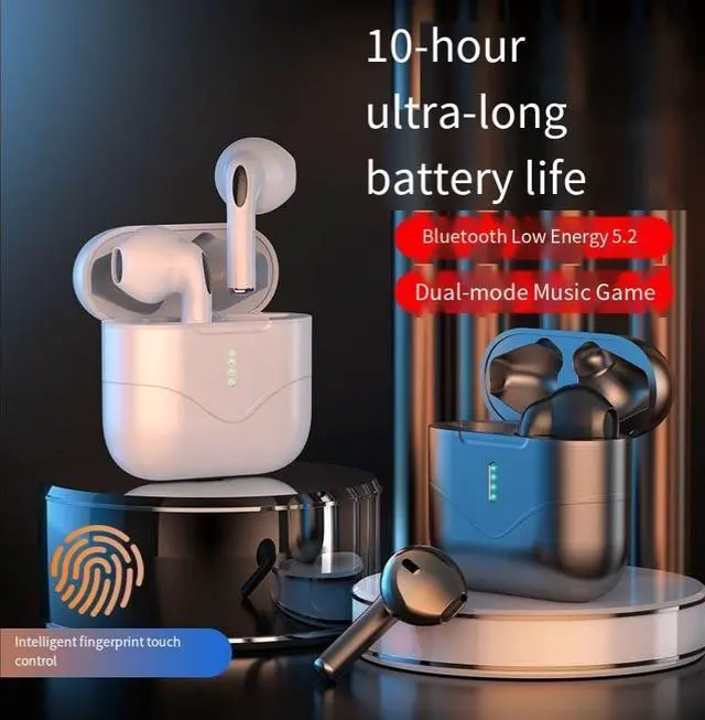 Alt view image 2 of 4 - The new private model Bluetooth headphones N28 are semi-in-ear, painless when worn for a long time, with high sound quality, long battery life and intelligent noise cancellation