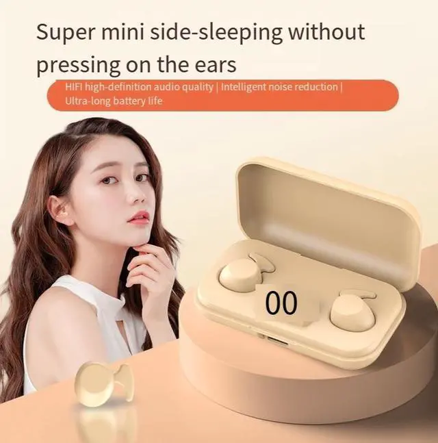 Alt view image 3 of 4 - The new sleep Bluetooth headphones X9 wireless mini dual-ear comfort noise-cancelling, ultra-long battery life, high sound quality and no unpleasant sound