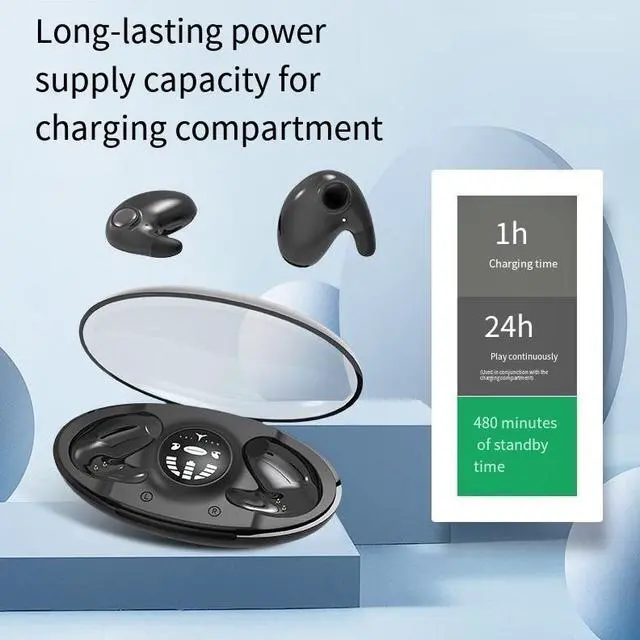 Alt view image 2 of 4 - 538 Cross-border New sleep Bluetooth headphones feature long battery life, high sound quality, in-ear mini noise-cancelling, and are compatible with mobile phones