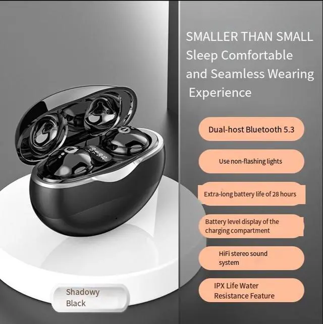 Alt view image 4 of 4 - The S800 Sleep Bluetooth headphones are a brand-new bestseller in 2022, a private model mini and compact running and sports headphones with an extremely long battery life