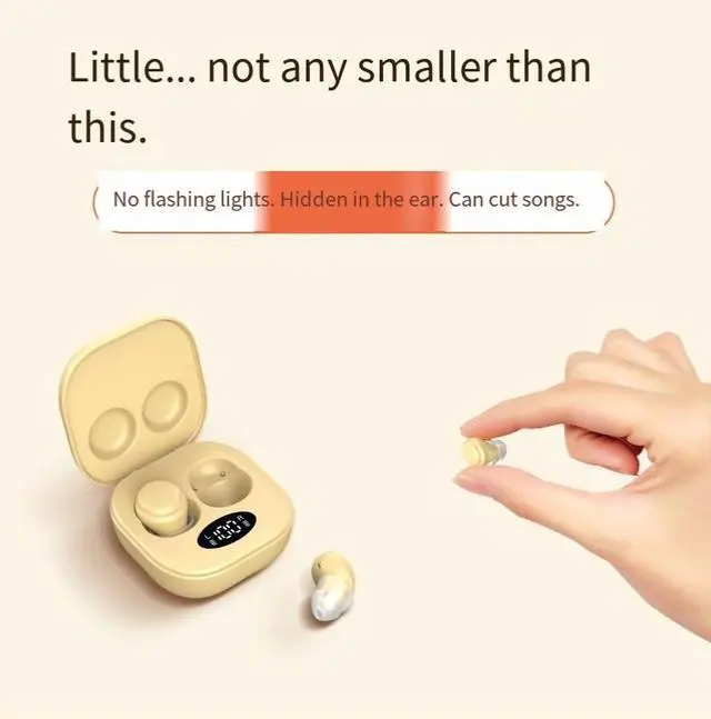 Alt view image 2 of 4 - The new 2024 wireless high-quality earbud sleep Bluetooth headphones are painless when worn on the side for a long time. They are mini, compact and noise-canceling