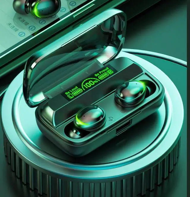 Alt view image 4 of 4 - Cross-border bestseller H19 wireless Bluetooth headphones TWS private model in-ear noise-cancelling large-capacity mini gaming headphones