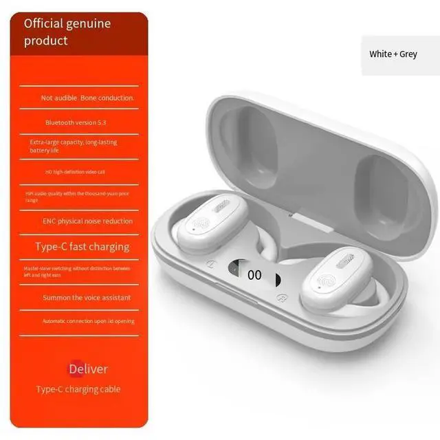 Alt view image 4 of 4 - Private mold rotatable over-ear Bluetooth headphones, new soft rubber electronic display, ultra-long battery life, seamless delay, Bluetooth 5.3