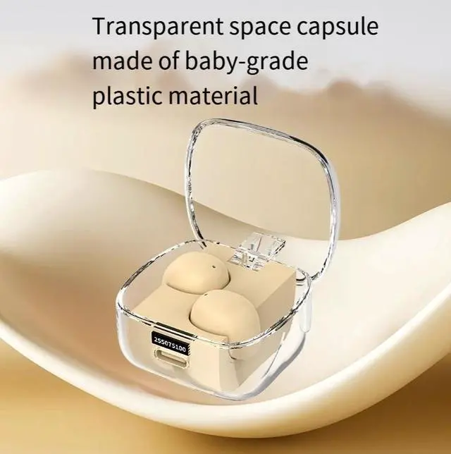 Alt view image 2 of 4 - The new private model sleep Bluetooth headphones, mini gemstone, are invisible, compact and seamless to wear, with high-quality sound and intelligent noise cancellation