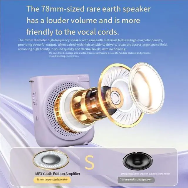 Alt view image 2 of 5 - k1 Little Bee Wireless lapel Microphone Speaker, a dedicated lecture microphone speaker for teachers