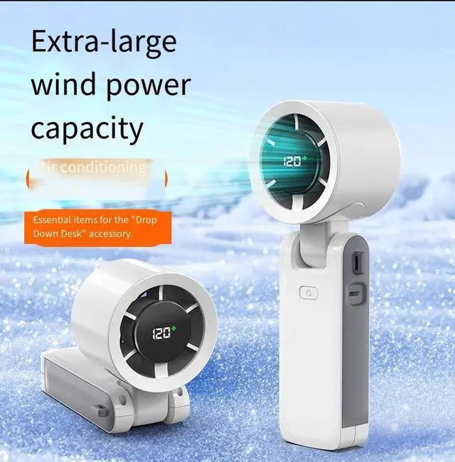 Alt view image 4 of 4 - The new model is selling well with a long battery life in 2025. The new USB mini cooling electric fan is portable and quiet for outdoor use