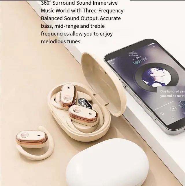 Alt view image 3 of 4 - Douyin TK Cross-border New Open Bluetooth Headphones are suitable for over-the-ear sports without being in-ear, featuring ultra-long battery life and noise reduction