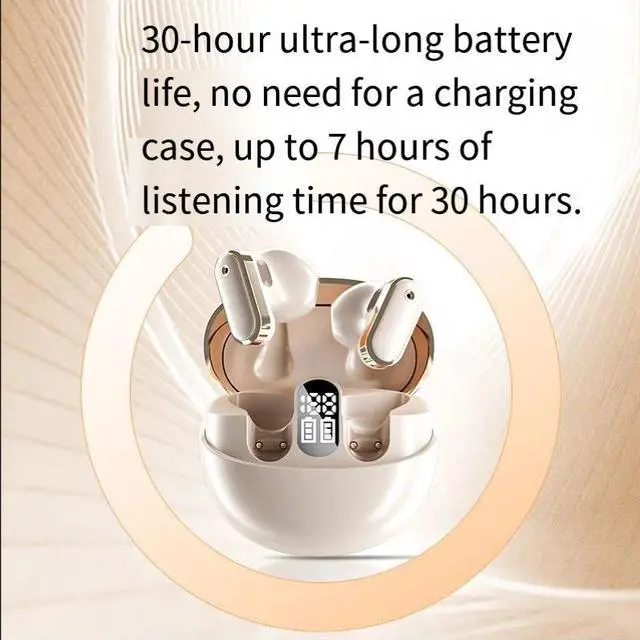 Alt view image 3 of 4 - The 2025 new AI simultaneous interpretation Deepseek true wireless Bluetooth headphones with high sound quality are compatible with in-ear s602 models