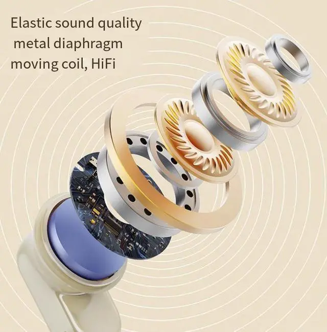 Alt view image 4 of 4 - New Q1 Bluetooth headphones with wireless ultra-clear sound quality, in-ear sporty and cute noise-cancelling mini phone trial games