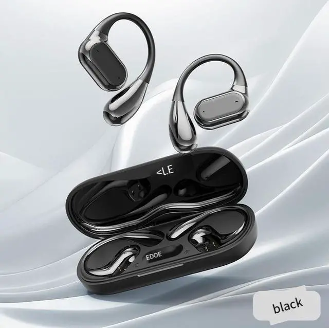 Alt view image 2 of 5 - The 2024 new model of Douyin's best-selling Bluetooth headphones, Q13, features an open, non-in-ear, air-conducting wireless sports and running device