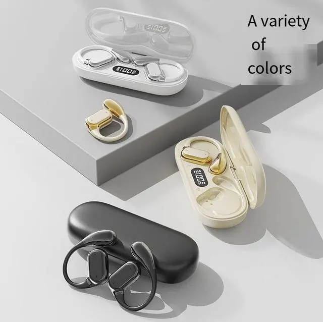 Alt view image 5 of 5 - The 2024 new model of Douyin's best-selling Bluetooth headphones, Q13, features an open, non-in-ear, air-conducting wireless sports and running device