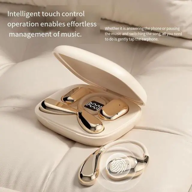 Alt view image 3 of 5 - The 2024 new model of Douyin's best-selling Bluetooth headphones with open and non-in-ear air conduction wireless sports and running features
