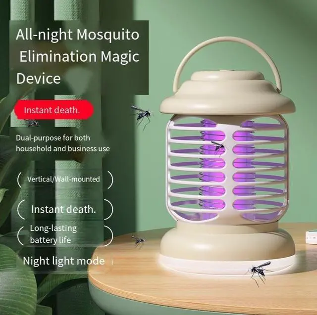 Alt view image 2 of 4 - Cross-border outdoor mosquito killer lamp USBD electric shock mosquito killer lamp, household camping lighting and trapping two-in-one mosquito killer, universal