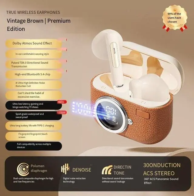 Alt view image 3 of 4 - The new cross-border BT33 wireless Bluetooth headphones are semi-in-ear noise-cancelling, sporty, retro, long-lasting and high-quality mobile phones