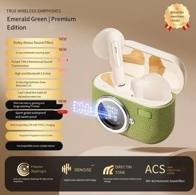 Alt view image 4 of 4 - The new cross-border BT33 wireless Bluetooth headphones are semi-in-ear noise-cancelling, sporty, retro, long-lasting and high-quality mobile phones