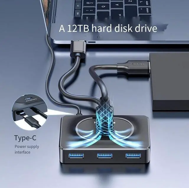 Alt view image 3 of 4 - Customized usb hu hub, usb3.0 docking station, computer, laptop, solid-state drive, usb hub docking station