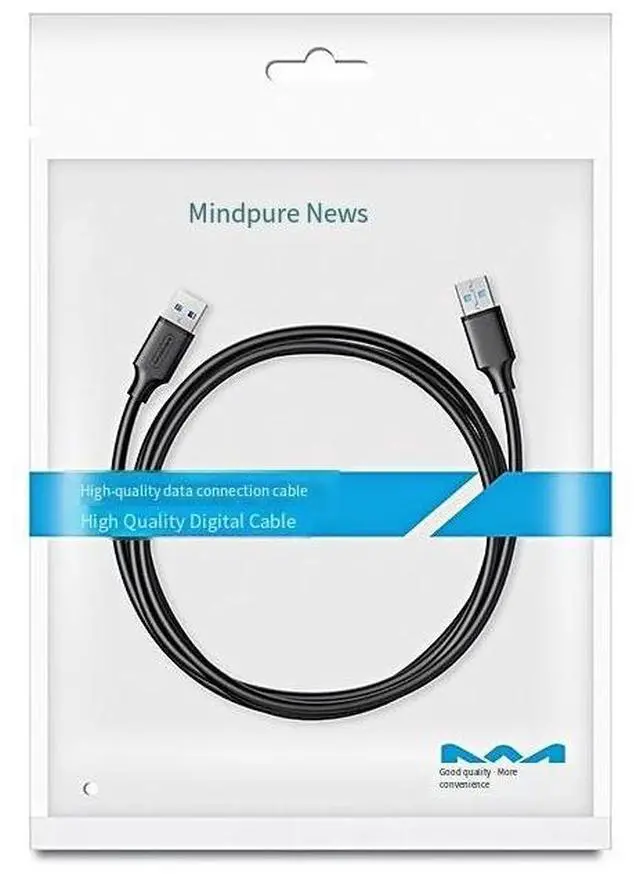 Alt view image 4 of 4 - OEM customized USB cable 3.0 male-to-male computer cooler, portable hard drive data cable, oxygen-free copper usb dual male head 1.5 meters