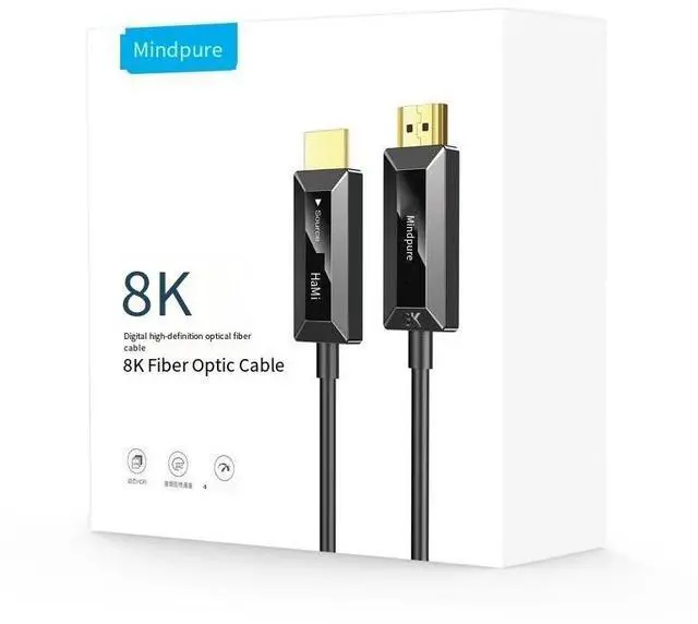 Alt view image 2 of 4 - Cross-border private model optical fiber hdmi2.1 version 8K 60Hz high-definition cable projector connection cable PS5 TV hdmi cable 20 meters