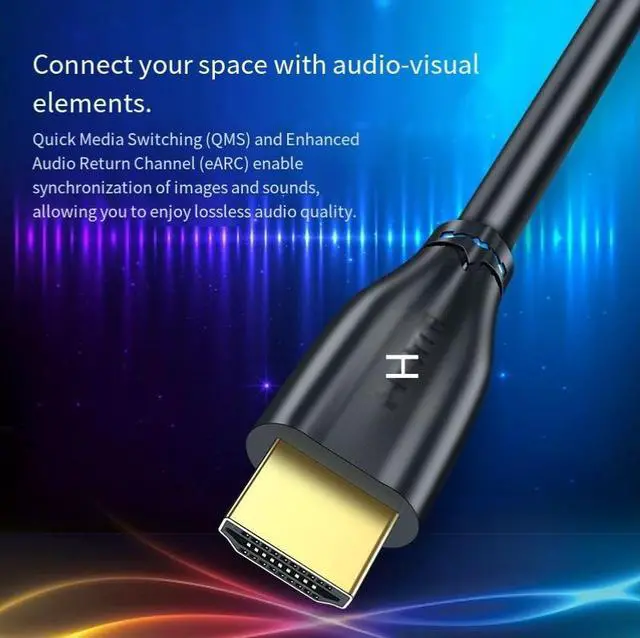 Alt view image 2 of 4 - Luxun hdmi cable 2.1 version 8K TV 60hz/144hz computer 4K notebook Projector high-definition connection cable 5 meters
