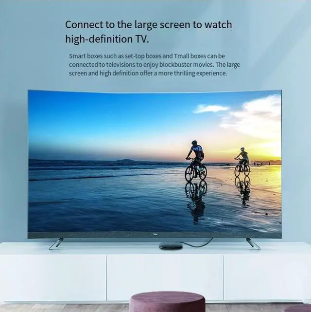 Alt view image 4 of 4 - Red and Black Network HDTV high-definition Cable V1.4 version 1080P is suitable for high-definition cable interface TV and computer connection cables of 3 meters