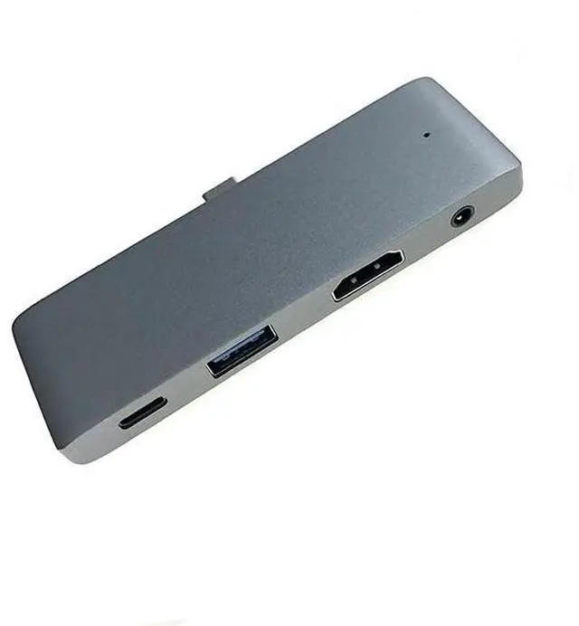 Alt view image 3 of 4 - Type-C hub docking Station Four-in-one TYPE-C to USB3.0+HDMI+AUDIO3.5+PD
Docking station