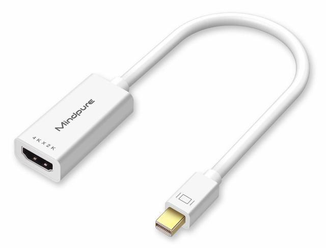 Alt view image 2 of 4 - The mini dp to hdmi adapter cable for MacBook Apple laptops is 1080P