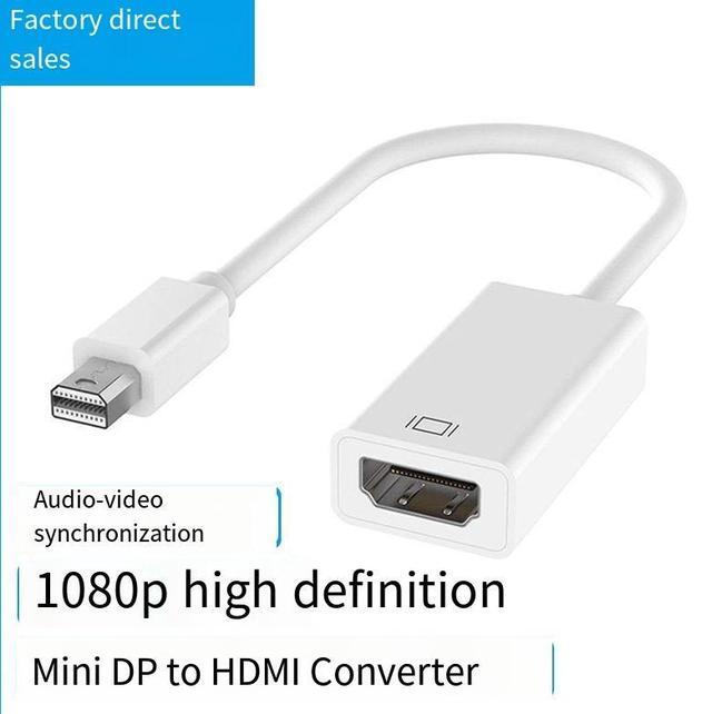 Alt view image 3 of 4 - The mini dp to hdmi adapter cable for MacBook Apple laptops is 1080P