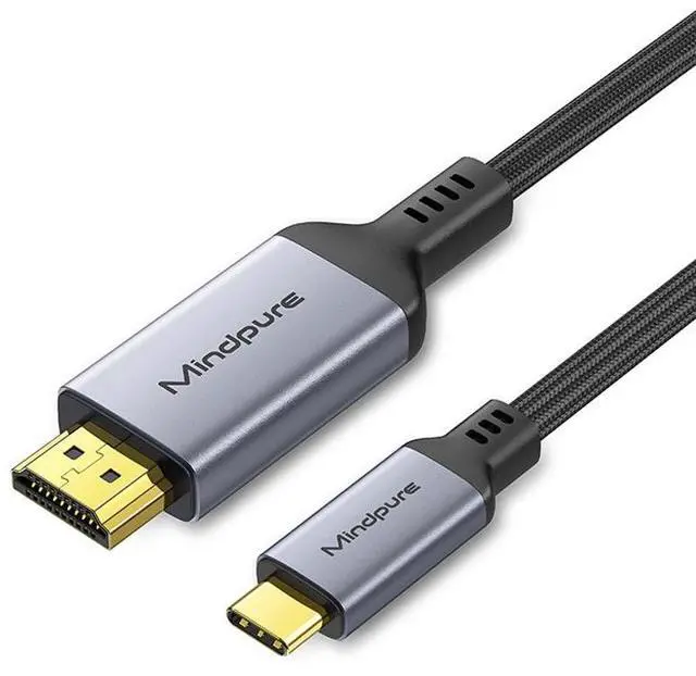 Main image of Customized type-c to hdmi conversion cable, computer, TV and mobile phone screen projection cable, 4k60hz Type-C to HDMI AD030, 4K/30Hz, black, 1.5 meters