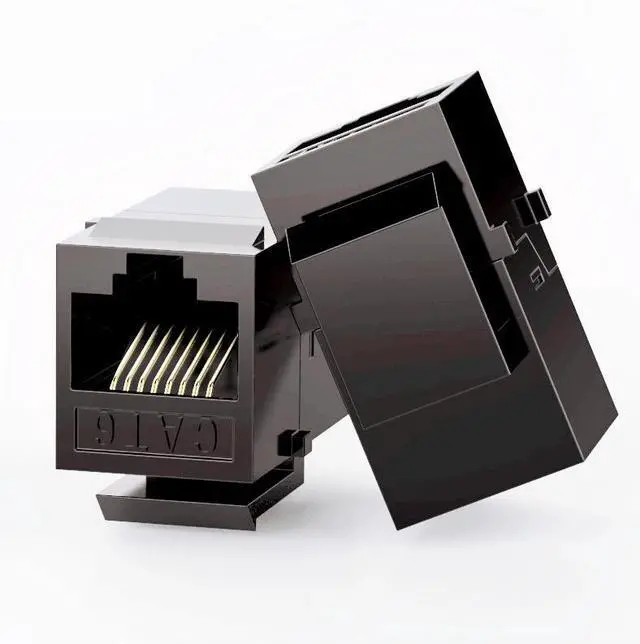 Alt view image 4 of 4 - Category 6 RJ45, Category 6 straight-through head network cable module, CAT6 network straight-through module standard version