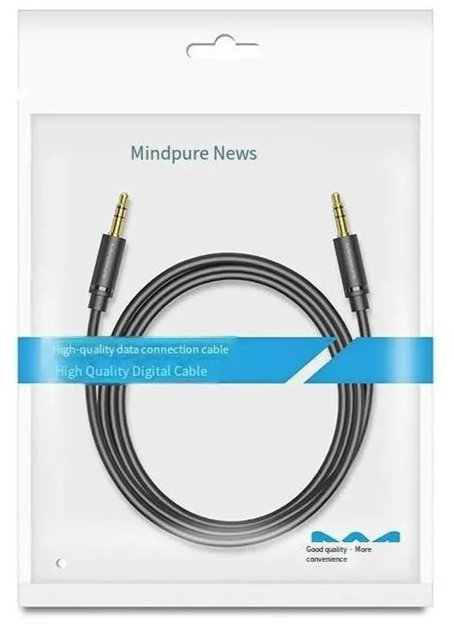 Alt view image 4 of 4 - Luxun 3.5mm audio cable, male-to-male, 2-meter headphones, computer live streaming audio system, mobile phone audio cable, 3.5mm audio cable