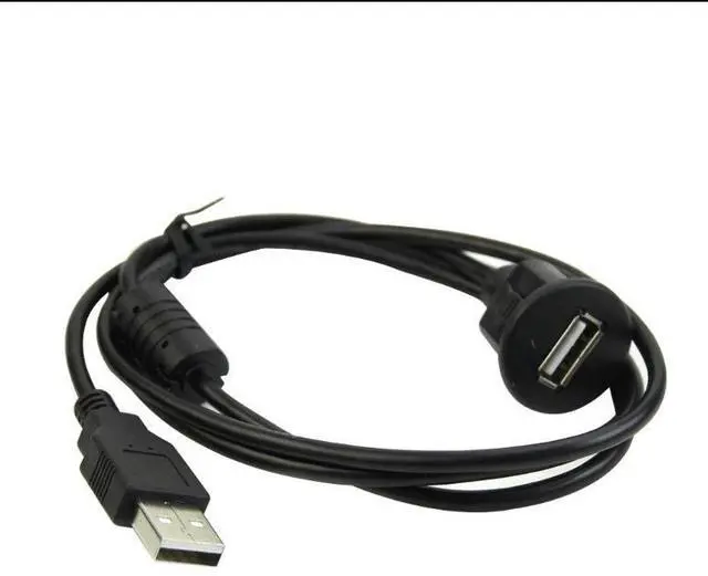 Main image of USB2.0 waterproof cable for car and ship panels, USB small head instrument panel, audio panel cable, male to female extension cable, 1.0 meter