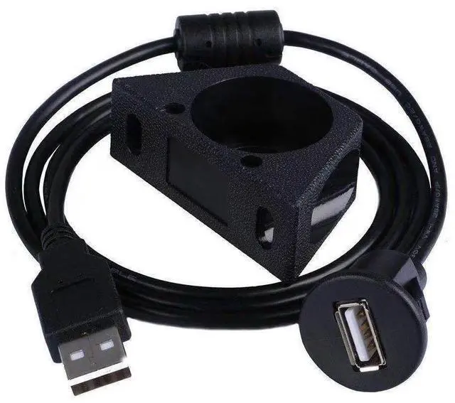 Alt view image 2 of 4 - USB2.0 waterproof cable for car and ship panels, USB small head instrument panel, audio panel cable, male to female extension cable, 1.0 meter