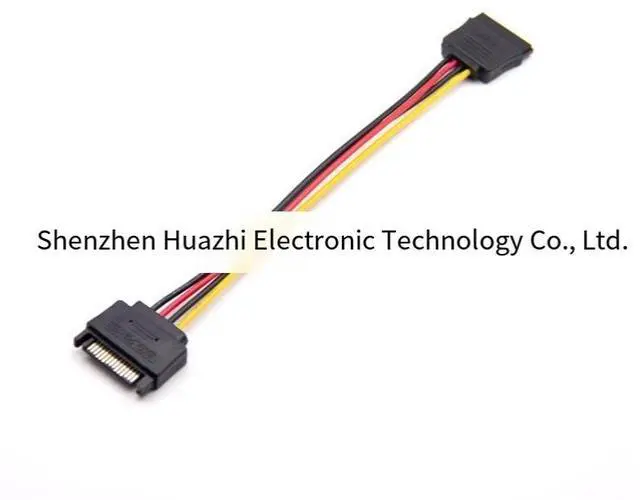 Alt view image 2 of 4 - Factory direct sales sata male-to-female extension cable, SATA 15P male-to-female serial port hard disk power extension cable, all copper