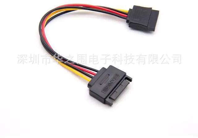 Alt view image 4 of 4 - Factory direct sales sata male-to-female extension cable, SATA 15P male-to-female serial port hard disk power extension cable, all copper