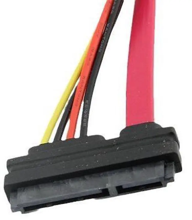 Alt view image 4 of 4 - Manufacturer's SATA 7+15 male to female extension cable, SATA 7+15 PIN hard disk data power extension cable, 50cm