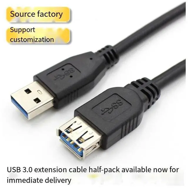 Alt view image 3 of 4 - usb extension cable 3.0 half-pack male to female extended data cable, computer hard disk usb flash drive mouse keyboard USB extension cable