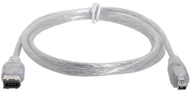 Alt view image 4 of 4 - ieee 1394 data cable 4-pin to 6-pin 1394 Live Wire 1394 4-6 Camera DV capture card data cable