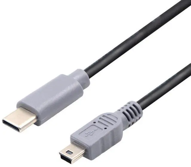 Main image of Grey Type-c to mini usb public adapter cable for Android phone Type-C to T-port OTG mutual data transfer
