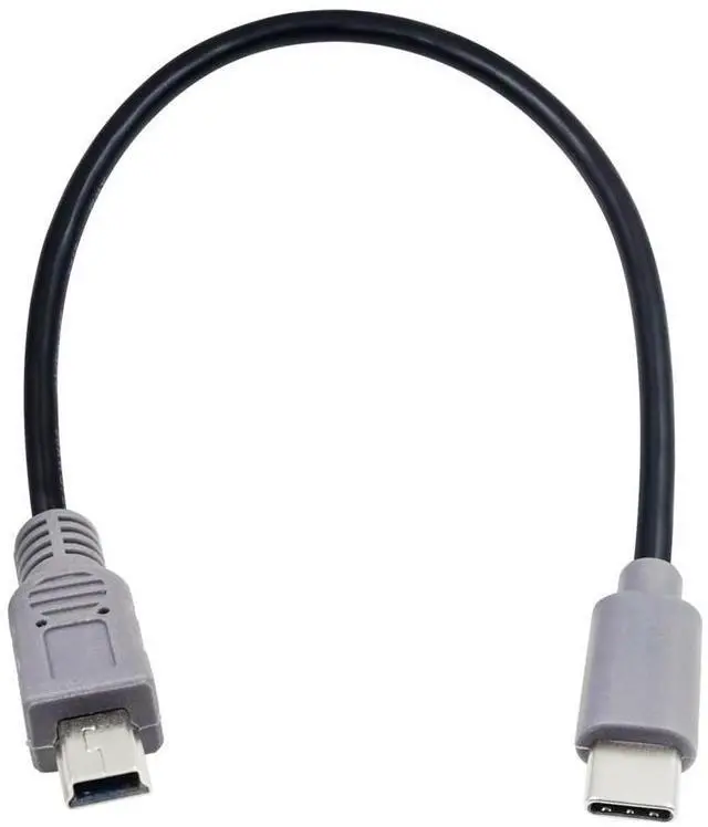 Alt view image 4 of 4 - Grey Type-c to mini usb public adapter cable for Android phone Type-C to T-port OTG mutual data transfer