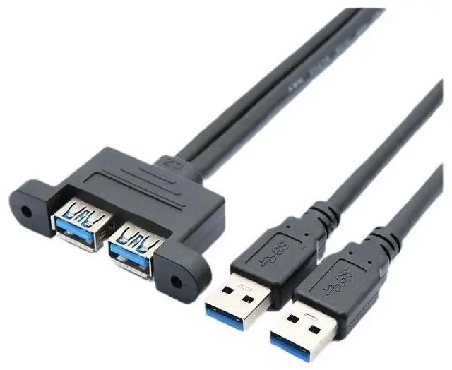 Alt view image 2 of 4 - Wholesale usb extension cables 3.0, dual male and dual female data cables, digital electronic computer cover cables, ear cables, all included