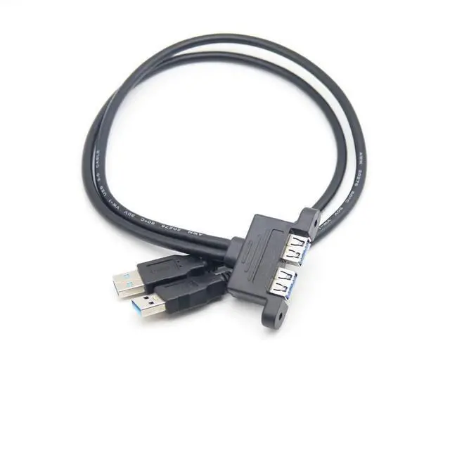 Alt view image 3 of 4 - Wholesale usb extension cables 3.0, dual male and dual female data cables, digital electronic computer cover cables, ear cables, all included