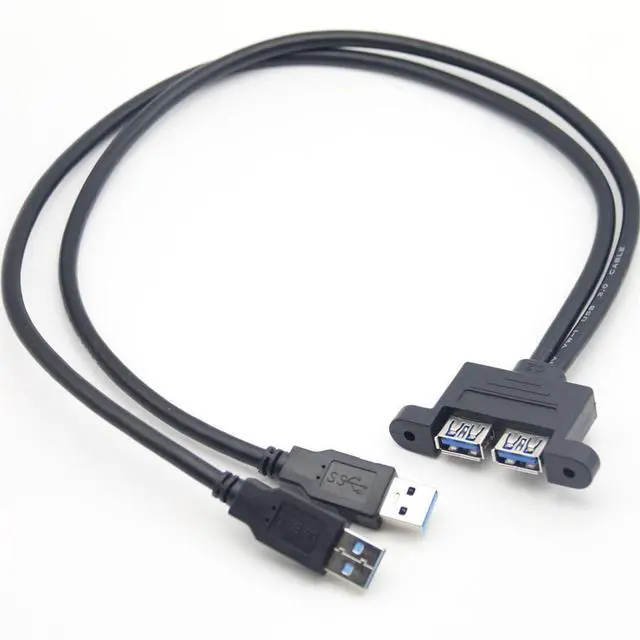 Alt view image 4 of 4 - Wholesale usb extension cables 3.0, dual male and dual female data cables, digital electronic computer cover cables, ear cables, all included