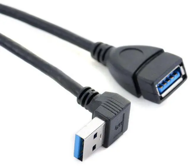 Main image of usb3.0 male to female elbow 90° extended data cable, extended computer connection, usb flash drive, mouse, USB charging interface