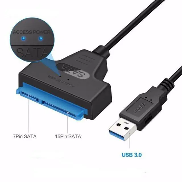 Alt view image 2 of 4 - USB3.0 to SATA hard drive adapter, 2.5-inch mechanical solid-state drive external hard drive enclosure data cable