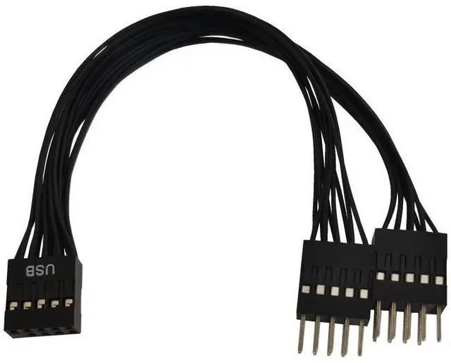 Main image of Computer power motherboard 9-pin USB2.0 1-minute 2-twist cable, 9-pin to double 9-pin expansion cable, data cable