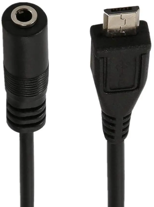 Alt view image 3 of 4 - Audio cable 3.5 to micro-B adapter, Micro USB to 3.5mm female adapter, conversion cable, audio cable