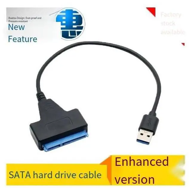 Alt view image 3 of 4 - Cross-border best-selling USB TO 3.0 SATA CABLE, USB Easy drive cable, USB3.0 SATA cable
Hard disk cable